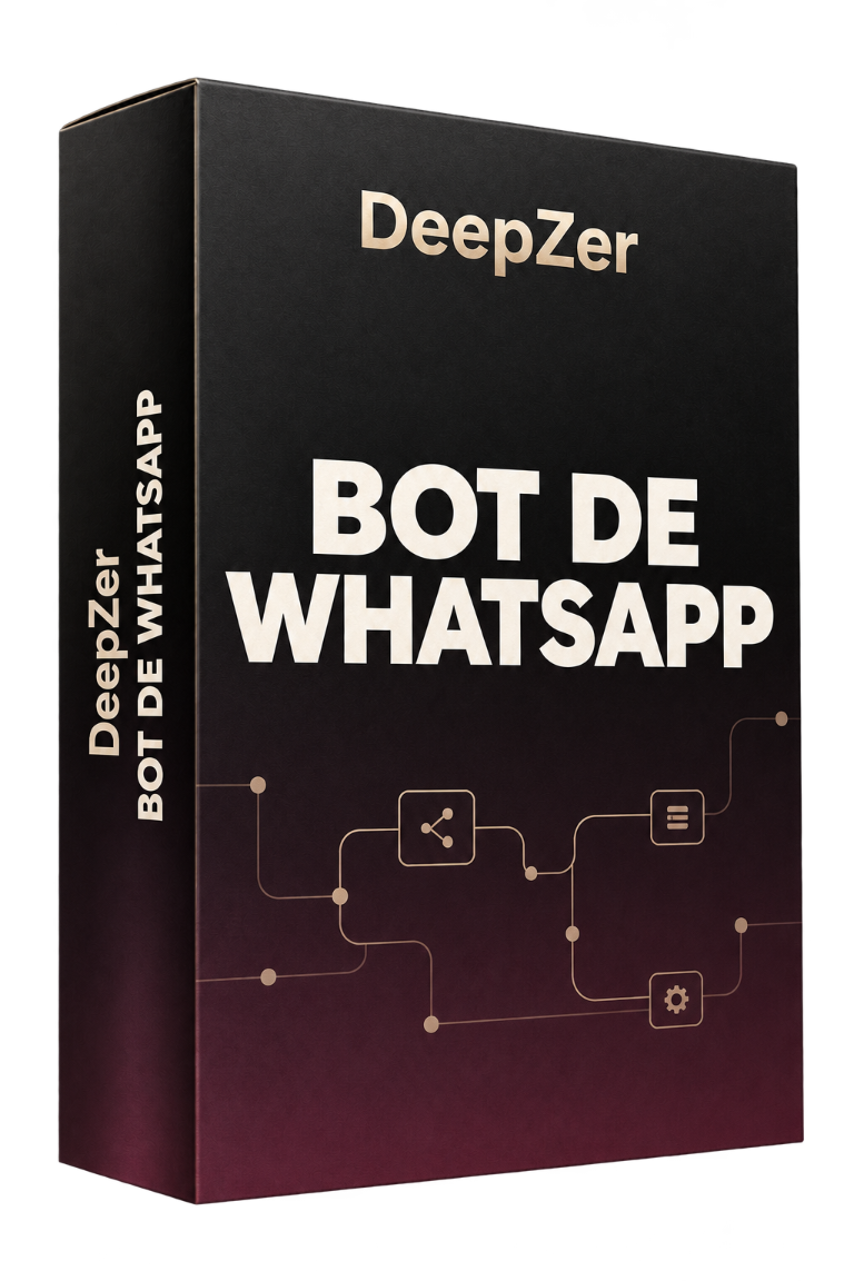 Caja 3D de DeepZer para un bot de WhatsApp con automatización de procesos